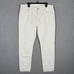 Outerknown Jeans Mens 38x32 White Drifter Tapered SEA Organic Cotton Minimal‎